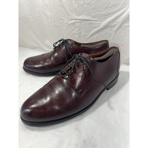 Bostonian Mens cherry Leather 10 W  style 20339 Lace Up  oxfords - Picture 11 of 14